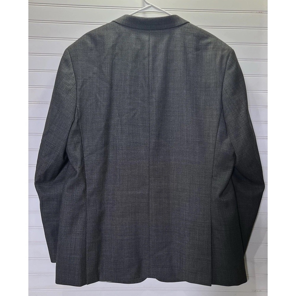 Pronto Moda Men's 46L Suit Jacket 2 Button Closure 100% Lambswool Charcoal - Picture 4 of 12